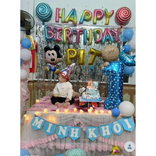 Set bóng trang trí sinh nhật cho bé trai, bé gái BB01- Baby bee