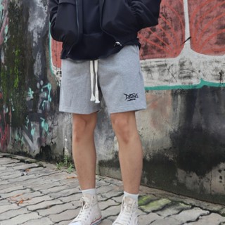 Quần short thun nam nữ DATINO Graffiti vải cotton thun nỉ chân cua 350gsm form rộng mặc trên gối