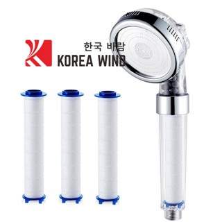  Vòi Sen Tắm Tăng Áp Kèm 3 Lõi Lọc  vòi sen bông PP hạt ion âm lọc nước 3 chế độ trong suốt 