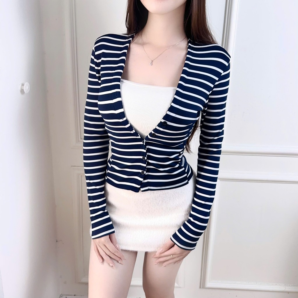 [MỞ BÁN] Áo khoác Cardigan có khuy chất cotton co dãn DAZZI Women K01-2 | BigBuy360 - bigbuy360.vn