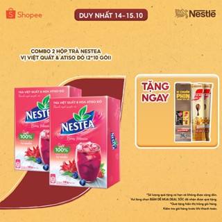 Combo 2 Hộp trà NESTEA - VỊ VIỆT QUẤT & ATISO ĐỎ (2*10 gói)
