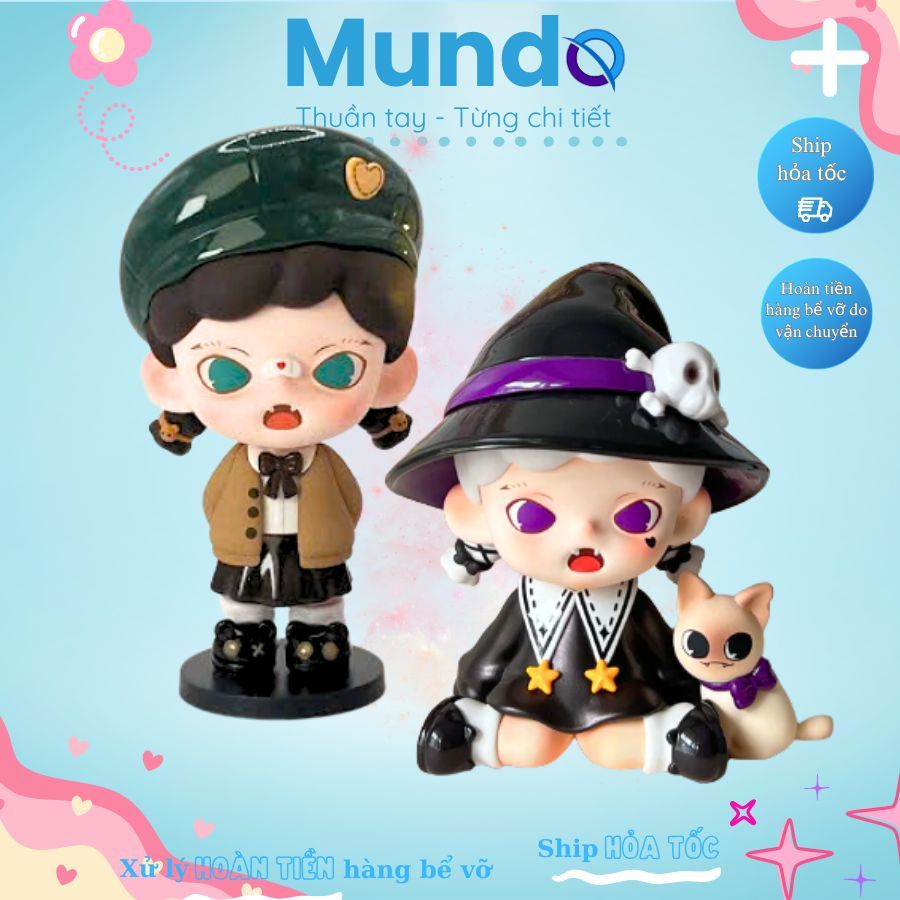 [MUNDO] Tượng Thạch Cao Tô Màu Art Toy Halloween Keyla – Ulee – Aaru Garden – Yandere – DIY Sáng Tạo