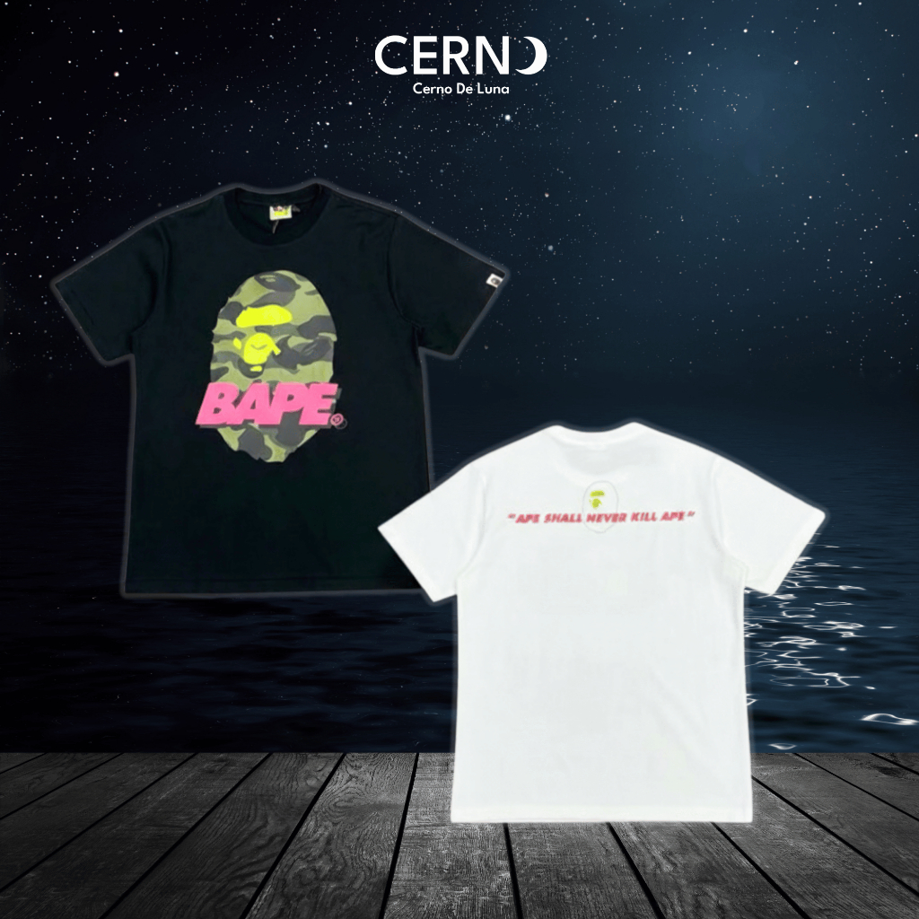 Áo thun CERNO Bape Camo Pink Unisex Cotton 100%