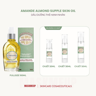 Dầu dưỡng thể hạnh nhân Lốc ci tănggg Amande Almond Supple Skin Oil 100mL