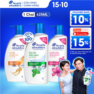 Dầu Gội Sạch Gàu HEAD&SHOULDERS Bạc Hà/ Giảm Ngứa Da Đầu/ Suôn Mềm/ Hương Chanh/ Sạch Sâu/ Làm Sạch Vi Khuẩn Chai 625ML