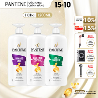 Dầu Gội PANTENE Pro-V Ngăn Rụng Tóc/ Phục Hồi Hư Tổn/ Suôn Mượt Óng Ả - Chai 1200ML