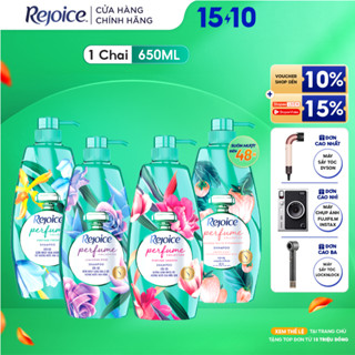 Dầu Gội REJOICE Hương Nước Hoa Mẫu Đơn/ Hoa Hồng/ Hoa Ly Ly/ Dâu Tây Trắng - Chai 650/632,3 ML