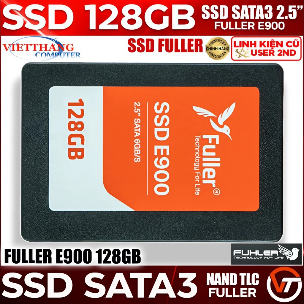 Ổ cứng SSD Fuhler E900 128GB 2.5-Inch SATA III SSD Cũ đã qua sử dụng ( Cũ - 2ND )