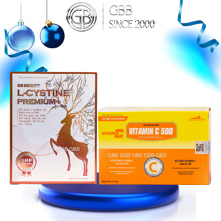 COMBO L cystine 500mg 60 viên + Vitamin C 60 viên DHC hỗ trợ trắng da và giảm rụng tóc, giảm mụn