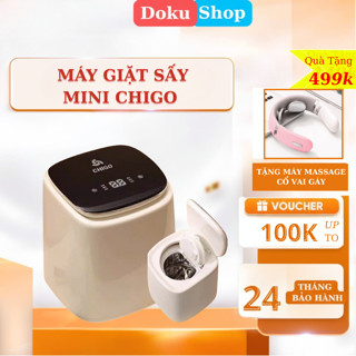 Máy giặt mini Chigo giặt đồ lót và sấy khô khử khuẩn cao cấp máy giặt đồ trẻ em sơ sinh siêu sạch khử trùng sấy khô