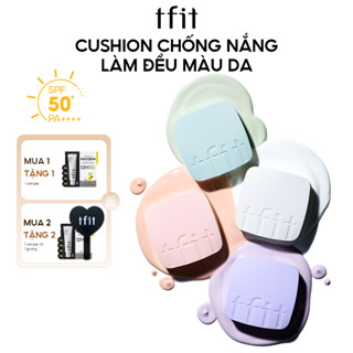 Phấn Nước BASE FIT TONE UP SUN CUSHION Chống Nắng Nâng Tông TFIT Hàn Quốc 12g Hiệu Chỉnh Tông Da Làm Mát Giảm Nhiệt