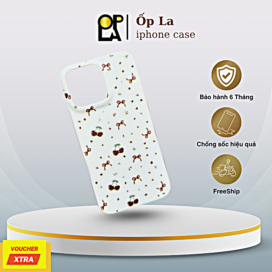 Ốp Lưng IPHONE Cherry Bow OPLACB