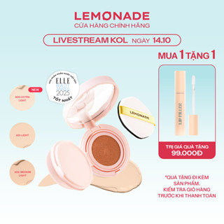 [LIVESTREAM KOL] Combo Phấn nước siêu kiềm dầu Lemonade Supermatte Cushion 15g và Son lót Lemonade Lip Filler 4.5g