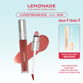 Combo Son bùn ẩm Lemonade Perfect Couple Blurry Stain Lip Cream 3,5g và Son lót làm đầy rãnh môi Lip Filler 4,5g