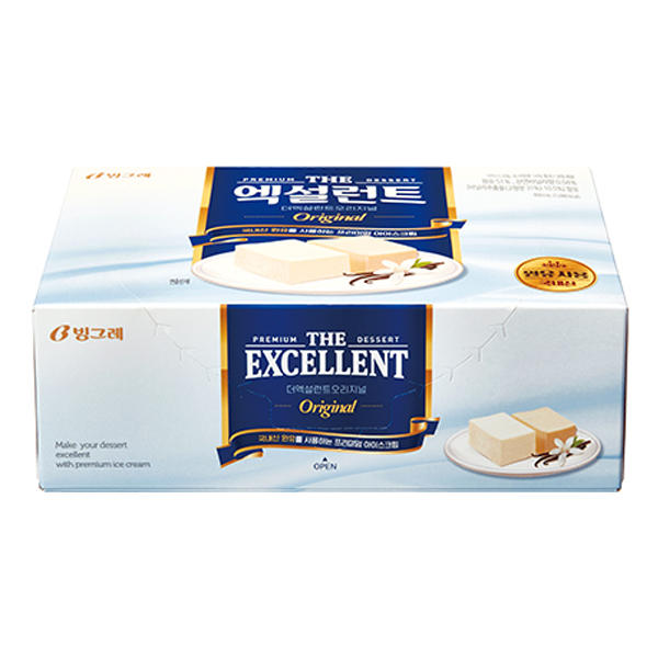 Kem Viên Binggrae Excellent Original Hàn Quốc 800ml - Kem Viên Cao Cấp 2 Vị Vani Pháp & Vani Truyền Thống (GIAO HỎA TỐC)