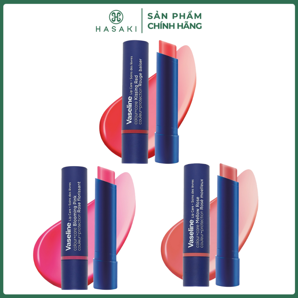  Son Dưỡng Có Màu Vaseline Colour + Care 3g Hasaki Sản Phẩm Chính Hãng 