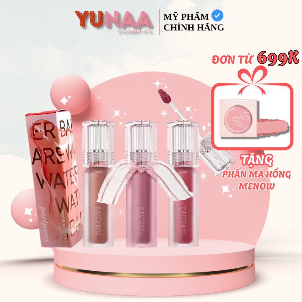 [Y222] Son Tint Bóng PERIPERA Ink Bare Water Tint