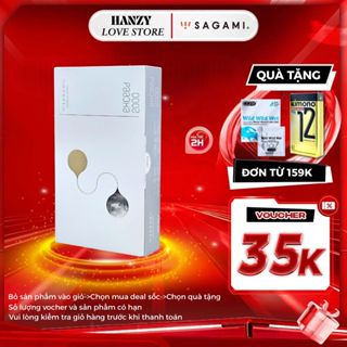 Bao cao su Sagami Exceed 2000 thiết kế 3D một lần thắt ôm khít nhiều gel bôi trơn - Hộp 12 cái 