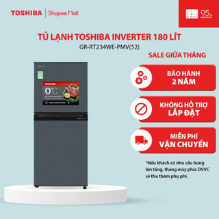Tủ lạnh Toshiba Inverter 180 lít GR-RT234WE-PMV(52) - Hàng chính hãng, bảo hành 2 năm