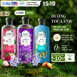 Dầu Gội Xả Thiên Nhiên HERBAL ESSENCES Tinh Chất Thực Vật Thật Chắc Khỏe/ Phục Hồi Hư Tổn/ Sạch Sâu Chai 400ML