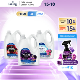 Nước Xả Vải DOWNY Nước Hoa Cao Cấp/ Chống Khuẩn Hương Nắng Mai/ Đam Mê/ Huyền Bí Chai 4L
