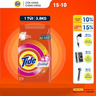 Bột giặt TIDE Hương Downy Quần Áo Trắng Sáng Túi 3.6KG/3.8KG