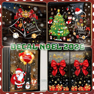  Decal dán trang trí NOEL 2026 dán hít tĩnh điện cửa kính nhiều mẫu mã - Decal trang trí 