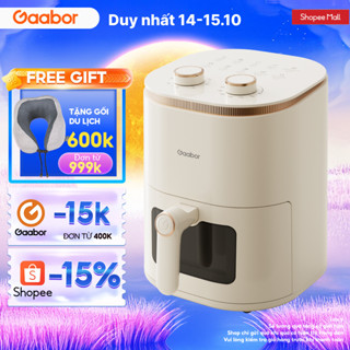 Nồi chiên không dầu 5L Gaabor AF-45M01A nút cơ thế hệ mới cửa kính trong suốt núm đôi tuần hoàn khí