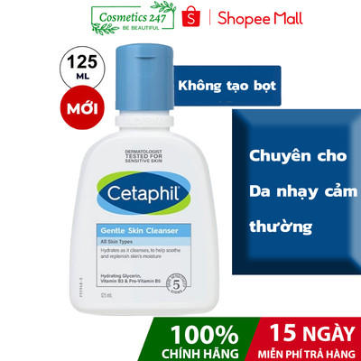 Sữa rửa mặt dịu lành cho da nhạy cảm CETAPHIL GENTLE SKIN CLEANSER 125 ML