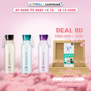 Bình nước nhựa LocknLock Eco Bottle ABF644 550ml - Hàng chính hãng, chống rỉ - JoyMall