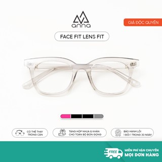 Gọng kính cận thời trang nam nữ chữ V dáng vuông unisex cá tính ANNA A00247