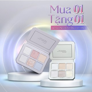  Bảng Phấn Bắt Sáng 6 Ô MC Make Color – Luminous Lighting Palette - Makeup Chuyên Nghiệp Thái lan 14,4 gram 