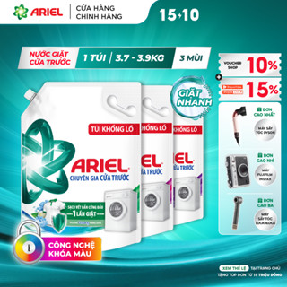 Nước Giặt ARIEL Chuyên Gia Cửa Trước Ngăn Lem Màu Hương Nắng Sớm/ Sen & Nhài/ Oải Hương Túi 3.7KG/3.9KG