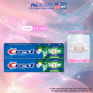 Combo 2: Kem đánh trắng răng Crest Scope (2x153g) - Mỹ