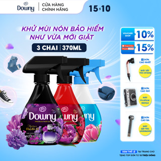 [V] - Combo 3 Xịt Vải DOWNY Khử Mùi Và Chống Khuẩn 99.9% Hương Nắng Mai/ Huyền Bí/ Đam Mê Chai 370ml