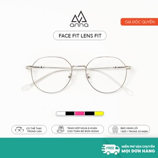  Gọng kính mắt thời trang nữ ANNA cho người cận dáng tròn gọng kim loại 5280 