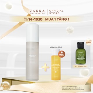 Sữa rửa mặt tạo bọt BHA, AHA Mandelic Glow Zakka Naturals 185ml