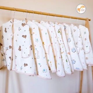 Áo Choàng Cánh Dơi Cho Bé, Choàng Cánh Dơi Muslin Có Kính Chắn Gió Cho Bé Từ 0-2 Tuổi
