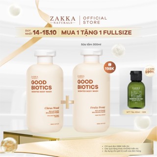 [Citrus Wood] Sữa Tắm Lợi Khuẩn Hương Nước Hoa Good Biotics Scented Body Wash Zakka Naturals 300ml