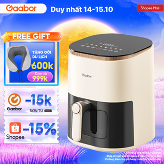 Nồi chiên không dầu 5L Gaabor AF-45T01A cảm ứng tuần hoàn khí nóng 360 menu màu mặt kính quan sát