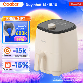 Nồi chiên không dầu 4L Gaabor AF40M-WH01A 1400W chống dính khí nóng đối lưu dễ sử dụng một núm xoay