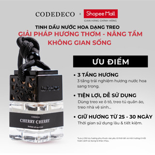  Tinh dầu nước hoa dạng treo CODEDECO Cherry Cherry 8ml từ hoa quả và hoa treo xe tô tô nhà vệ sinh tủ quần áo 