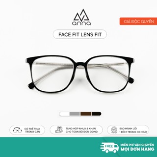 Gọng kính mắt thời trang ANNA nam nữ dáng vuông chất liệu kim loại cao cấp 250NA004