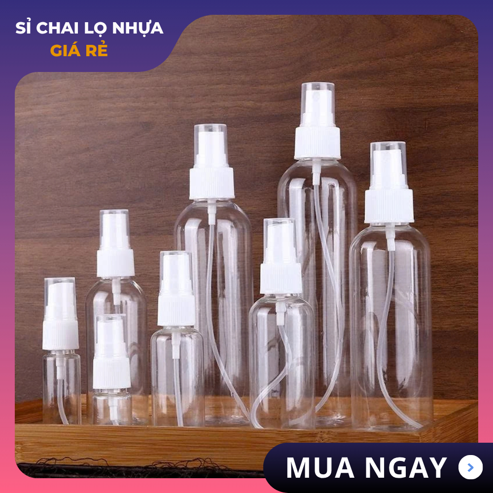 Chai Xịt Phun Sương 15ML – 300ML Đựng Nước Rửa Tay, Toner, Mỹ Phẩm, Dung Dịch Đa Dụng Tiện Lợi