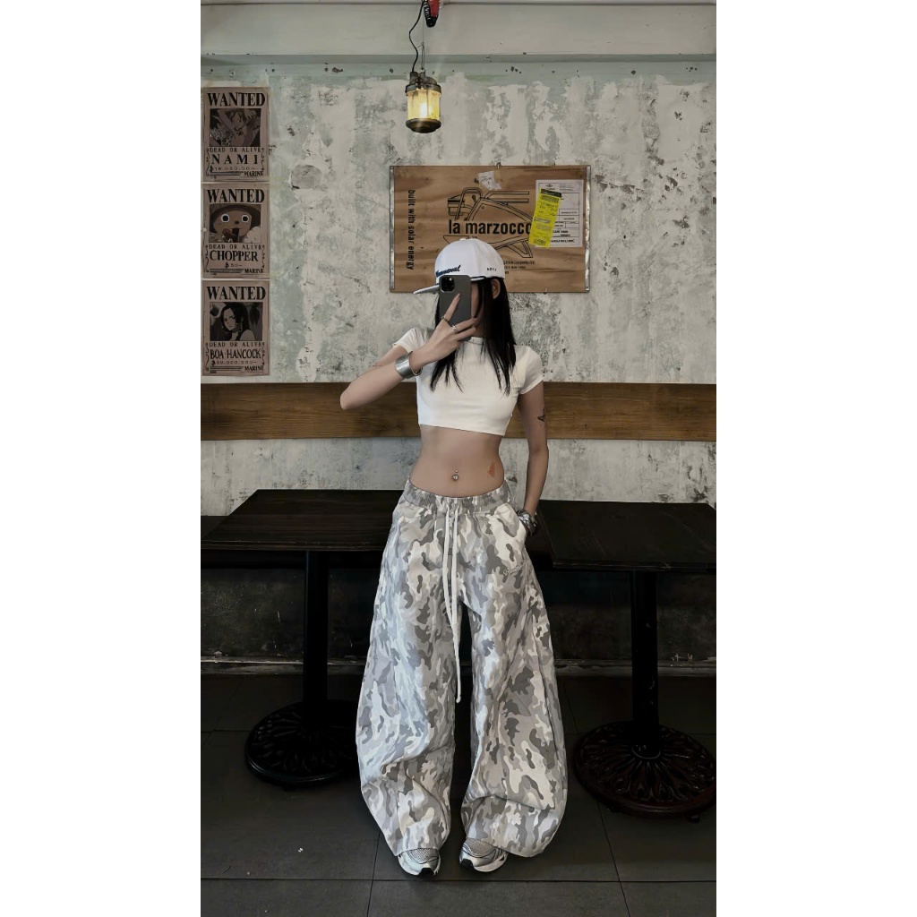 QUẦN KAKI CAMO FORM SIÊU RỘNG ĐEN STUDIO (Q11 CMXT) | BigBuy360 - bigbuy360.vn