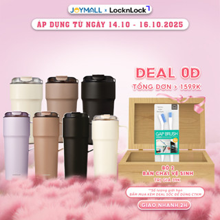 Ly giữ nhiệt LocknLock LHC4357 500ml Metro Cafe Tumbler, Hàng chính hãng, thép phủ sứ - JoyMall