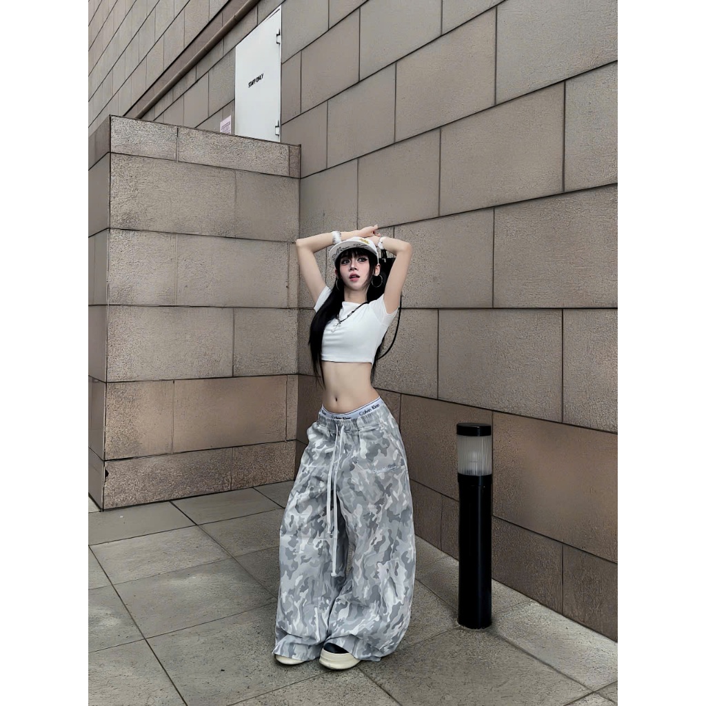 QUẦN KAKI CAMO FORM SIÊU RỘNG ĐEN STUDIO (Q11 CMXT) | BigBuy360 - bigbuy360.vn