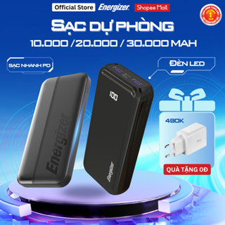 Pin sạc dự phòng cao cấp Energizer 10000mAh/ 20000mAh/ 30000mAh chính hãng - Hỗ Trợ Sạc Nhanh PD, Bảo hành đến 1 năm