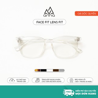 Gọng kính cận thời trang ANNA dáng vuông mắt nhỏ thời trang cá tính chất liệu nhựa dẻo OL 27008