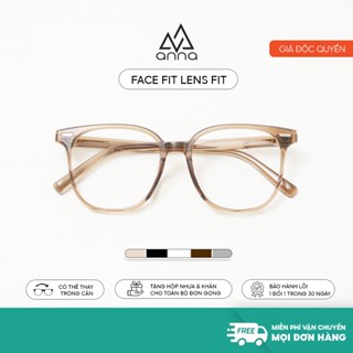 Gọng kính cận thời trang ANNA dáng vuông mắt to thời trang cá tính chất liệu nhựa dẻo OL 27010